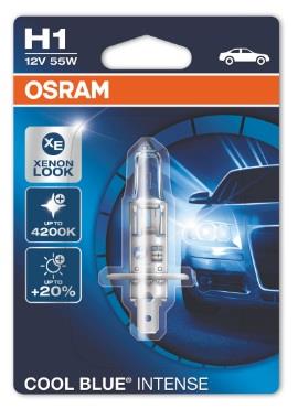  Лампа галогенная Osram Cool Blue Intense H1 12V 55W 64150CBI01B Osram 64150CBI-01B