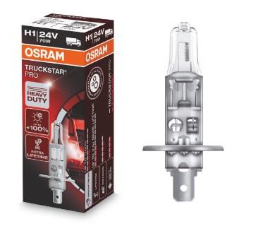  Лампа галогенная Osram TruckStar Pro +100% H1 24V 70W 64155TSP Osram 64155TSP