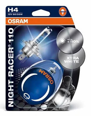  Лампа галогенная Osram Night Racer +110% Moto H4 12V 6055W 64193NR102B Osram 64193NR1-02B