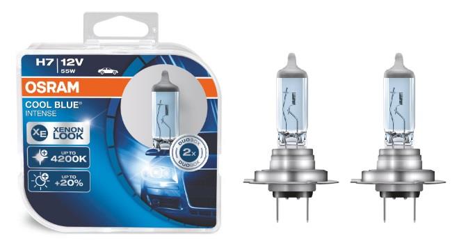  Лампа галогенная Osram Cool Blue Intense +20% H7 12V 55W 4200K 2 шт.64210CBIHCB Osram 64210CBI-HCB