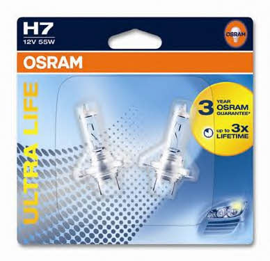  Лампа галогенная Osram Ultra Life H7 12V 55W 2 шт.64210ULT02B Osram 64210ULT-02B