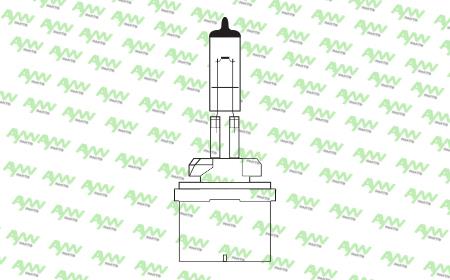  Лампа галогенная H27W1 12V 27W AW1910032W Aywiparts AW1910032W