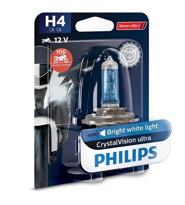  Лампа галогенная Philips CrystalVision ultra Moto H4 12V 6055W 12342CVUBW Philips 12342CVUBW