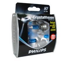  Лампа галогенная Philips CrystalVision ultra H7 12V 55W 2 шт.12972CVS2 Philips 12972CVS2