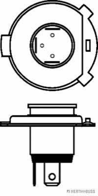  Лампа галогенная HS1 12V 3535W 89901034 H+B Elparts 89901034