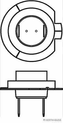  Лампа галогенная H+B Elparts +50% H7 12V 55W 89901291 H+B Elparts 89901291