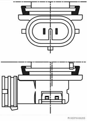  Лампа галогенная H11 24V 70W 89901309 H+B Elparts 89901309