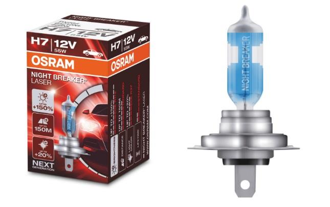  Лампа галогенная Osram Night Breaker Laser +150% H7 12V 55W 64210NL Osram 64210NL