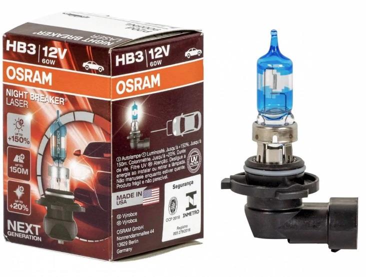  Лампа галогенная Osram Night Breaker Laser +150% HB3 12V 60W 9005NL Osram 9005NL