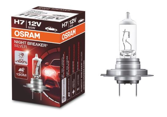  Лампа галогенная Osram Night Breaker Silver +100% H7 12V 55W 64210NBS Osram 64210NBS