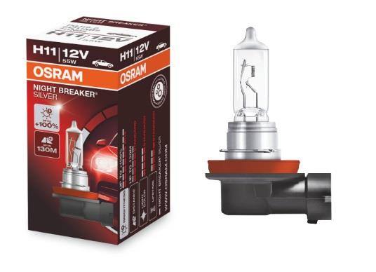  Лампа галогенная Osram Night Breaker Silver +100% H11 12V 55W 64211NBS Osram 64211NBS