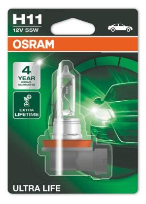  Лампа галогенная Osram Ultra Life H11 12V 55W 64211ULT01B Osram 64211ULT-01B