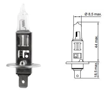  Лампа галогенная Tesla +100% More Light H1 12V 55W B40101 Tesla B40101