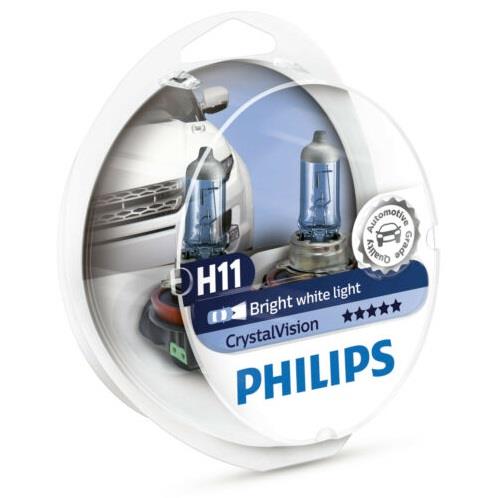  Лампа галогенная Philips CristalVision H11 +W5W 12V 55W 2+2 шт.12362CVSM Philips 12362CVSM