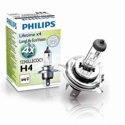  Лампа галогенная Philips LongLife EcoVision H4 12V 6055W 12342LLECOC1 Philips 12342LLECOC1