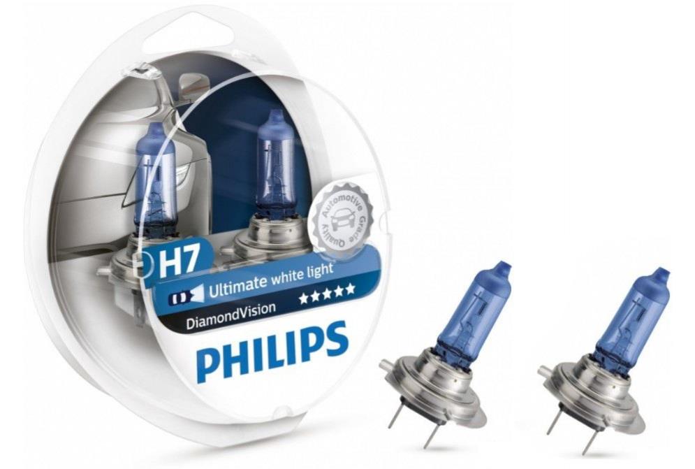  Лампа галогенная Philips DiamondVision H7 12V 55W 2 шт.12972DVS2 Philips 12972DVS2