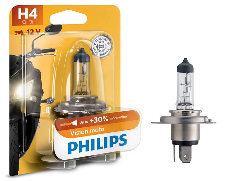  Лампа галогенная Philips Vision Moto +30% H4 12V 6055W 12342PRBW Philips 12342PRBW