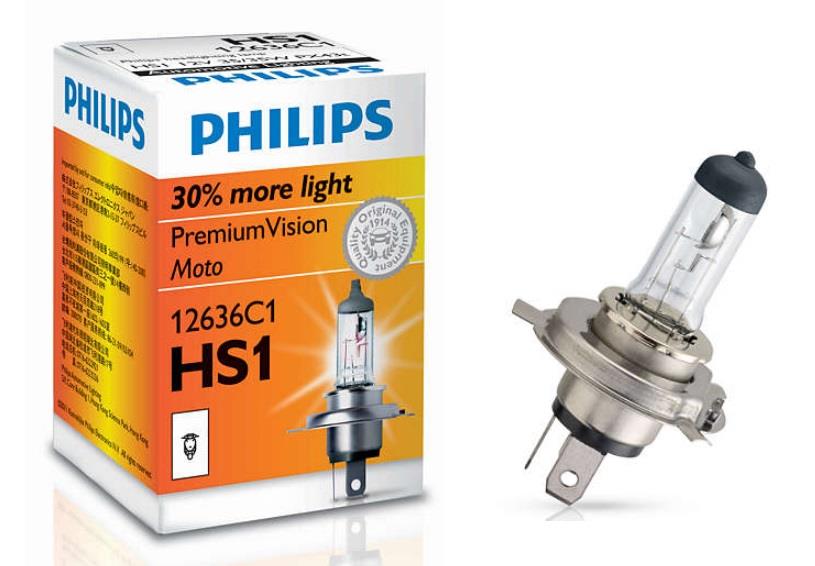  Лампа галогенная Philips Vision Moto +30% HS1 12V 3535W 12636C1 Philips 12636C1