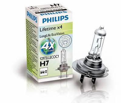  Лампа галогенная Philips LongLife EcoVision H7 12V 55W 12972LLECOC1 Philips 12972LLECOC1