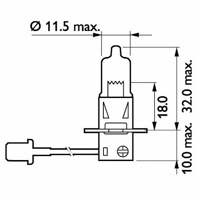  Лампа галогенная Philips MasterDuty H3 24V 70W 13336MDB1 Philips 13336MDB1