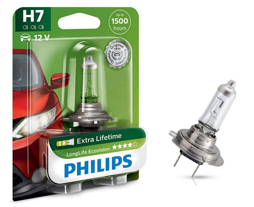  Лампа галогенная Philips LongLife EcoVision H7 12V 55W 12972LLECOB1 Philips 12972LLECOB1