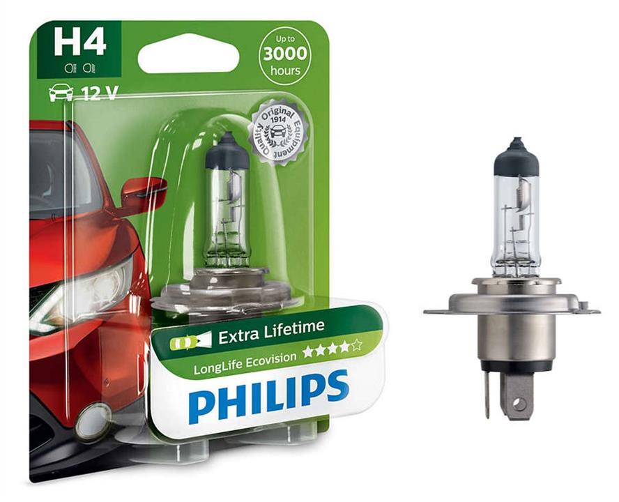  Лампа галогенная Philips LongLife EcoVision H4 12V 6055W 12342LLECOB1 Philips 12342LLECOB1