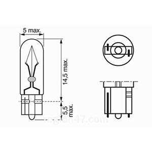  Лампа накаливания 1987302931 Bosch 1 987 302 931