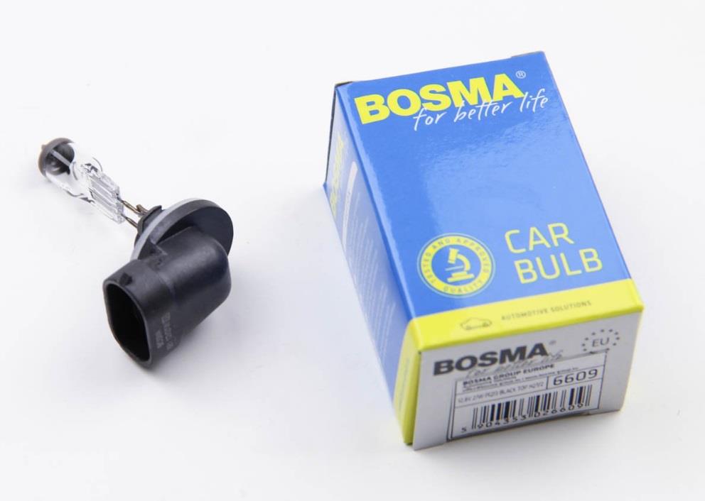  Лампа галогенная H27W2 12.8V 27W 6609 BOSMA 6609