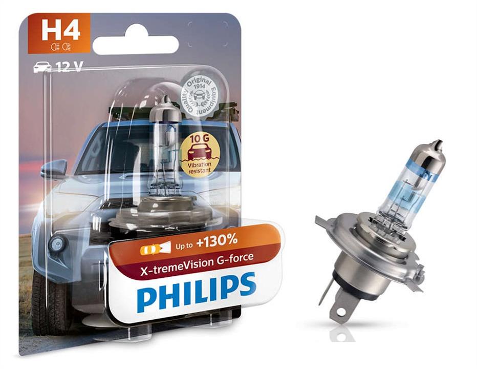  Лампа галогенная Philips X-tremeVision G-force +130% H4 12V 6055W 12342XVGB1 Philips 12342XVGB1