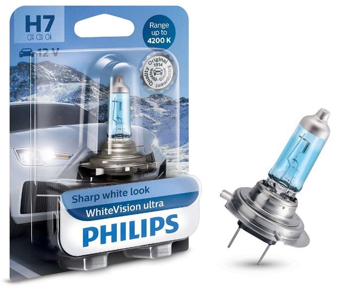  Лампа галогенная Philips WhiteVision Ultra H7 12V 55W 12972WVUB1 Philips 12972WVUB1