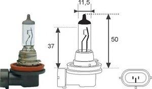  Лампа галогенная H11 12V H1112 Magneti marelli H11 12