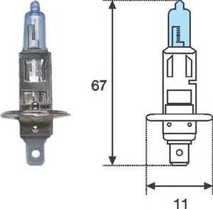  Автолампа H1 12V 55W цоколь P145s голубой свет H112BL Magneti marelli H1 12 BL