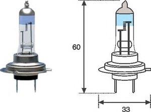  Автолампа H7 12V 55W цоколь Px26d + 50 яркости H712XL Magneti marelli H7 12 XL