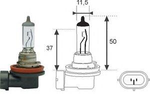  Лампа галогенная H8 12V 35W H812 Magneti marelli H8 12