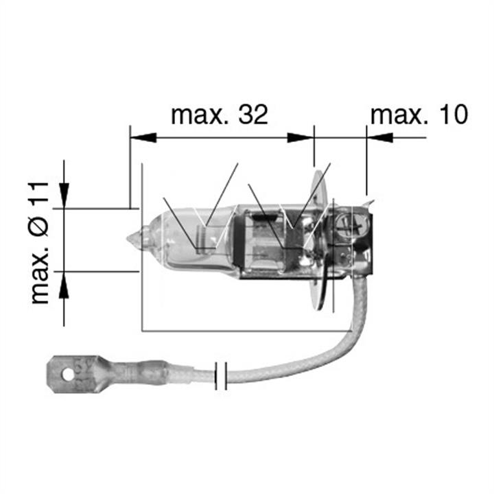  Лампа галогенная H3 12V 091312143 Monark 091 312 143