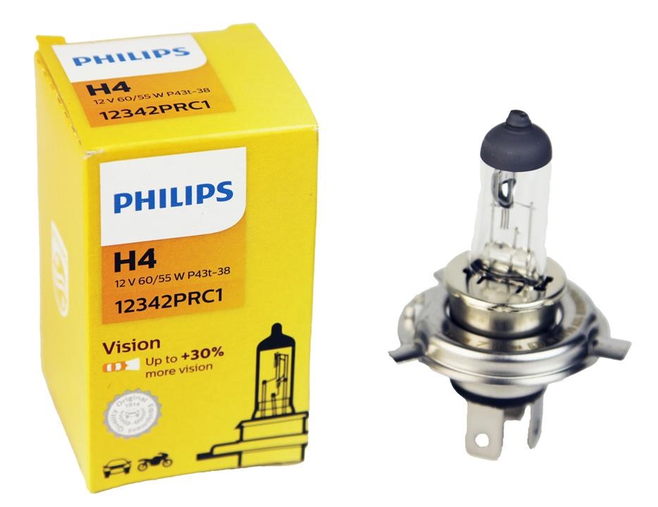  Лампа галогенная Philips Vision +30% H4 12V 6055W 12342PRC1 Philips 12342PRC1