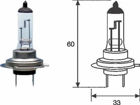  Лампа галогенная H7 12V 55W 002557100000 Magneti marelli 002557100000