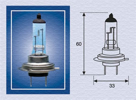  Лампа галогенная H7 24V 70W 002558100000 Magneti marelli 002558100000