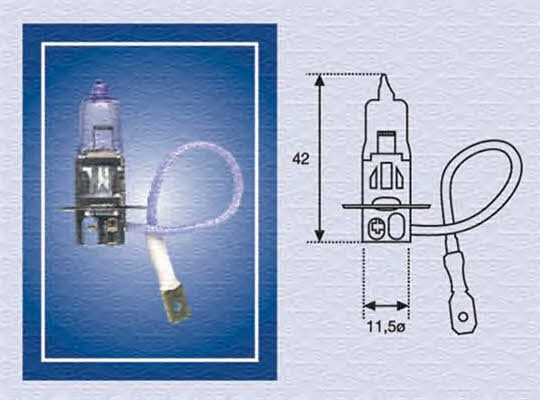  Лампа галогенная H3 24V 70W 002564100000 Magneti marelli 002564100000