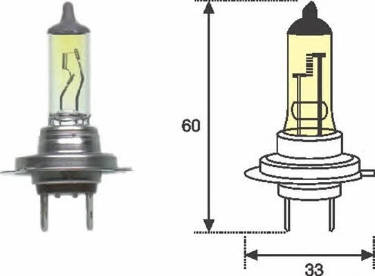  Лампа галогенная H7 12V 55W 002577100000 Magneti marelli 002577100000