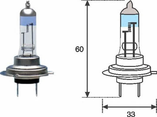  Лампа галогенная H7 12V 55W 002586100000 Magneti marelli 002586100000