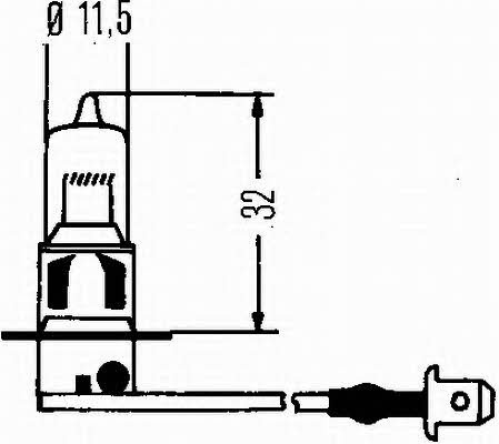  Лампа галогенная H3 12V 55W 8GH002090131 Hella 8GH 002 090-131