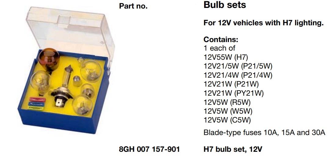  Набор запасных ламп H7 12V 8GH007157901 Hella 8GH 007 157-901