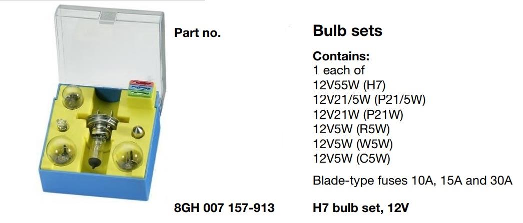  Набор запасных ламп H7 12V 8GH007157913 Hella 8GH 007 157-913