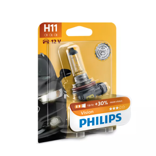  Лампа галогенная Philips Vision +30% H11 12V 55W 12362PRB1 Philips 12362PRB1