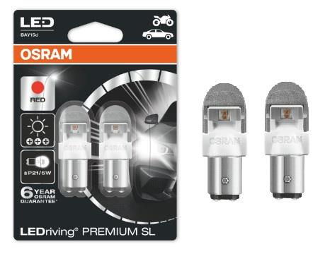  Лампа светодиодная Osram LEDriving Premium SL P215W 12V BAY15d 2 шт.1557R02B Osram 1557R-02B