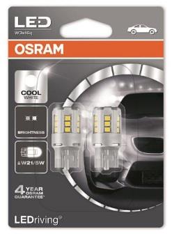  Лампа светодиодная Osram LEDriving Standart T20 12V W3x16q 2 шт.7715CW02B Osram 7715CW-02B