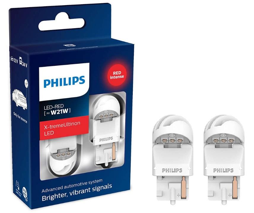  Лампа светодиодная Philips X-tremeUltinon LED gen2 W21W 1224V W3x16d RED 2 шт.11065XURX2 Philips 11065XURX2