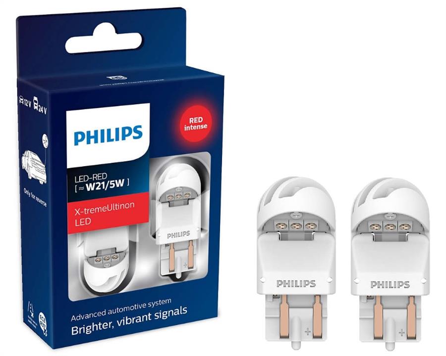  Лампа светодиодная Philips X-tremeUltinon LED gen2 W215W 1224V W3x16q RED 2 шт.11066XURX2 Philips 11066XURX2