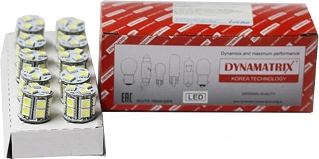  Лампа светодиодная Dynamatrix DB7528LED LED STOP 12V 3W 6000K BAY15d